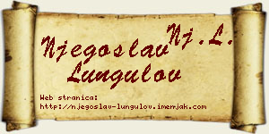 Njegoslav Lungulov vizit kartica